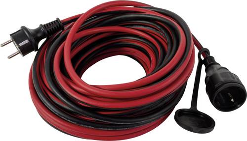 REV 0017050614 Strom Verlängerungskabel 16A Rot, Schwarz 5.00m H05RR-F 3F 3G 1,5mm² von REV