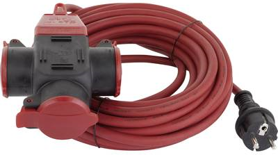 REV 006716 Strom Verlängerungskabel Rot 10 m (006716) von REV