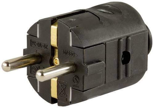 REV 0512013777 Schutzkontaktstecker Kunststoff 250V Schwarz IP20 von REV