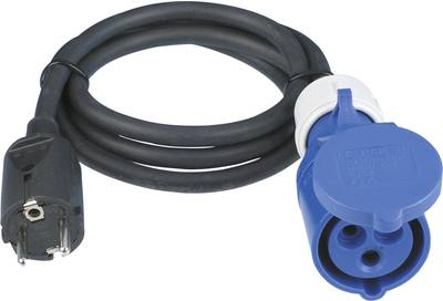 REV 0577750555 Strom Verlängerungskabel 16 A Schwarz 1.5 m (0577750555) von REV