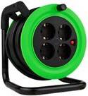 REV Minitrommel - Verlängerungsrolle - Wechselstrom 230 V - 3000 Watt - Ausgangsanschlüsse: 4 (4 x Spannung) - 15 m (0010043812) von REV