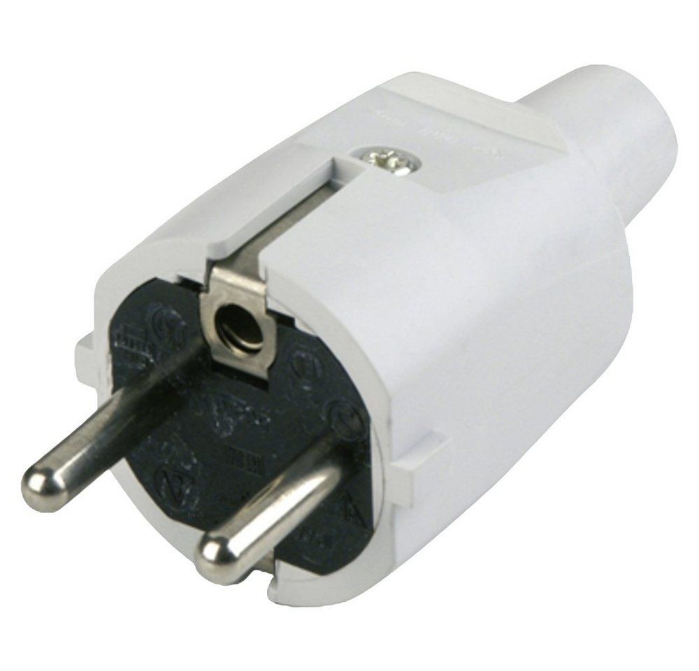 REV REV 0512070777 Schutzkontaktstecker PVC 250 V Grau IP20 Steckernetzteil von REV