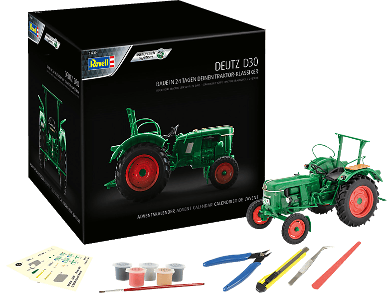 REVELL 01030 Deutz D30 Modellbausatz Adventskalender, Mehrfarbig von REVELL