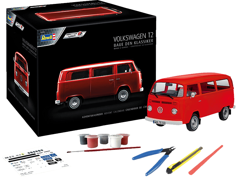 REVELL 01034 VW T2 Bus 2021 Modellbausatz, Rot REVELL 01034 VW T2 Bus 2021 Modellbausatz, Rot von REVELL