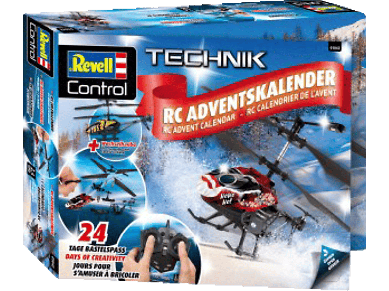 REVELL 01042 RC HELICOPTER Adventskalender, Rot/Schwarz von REVELL