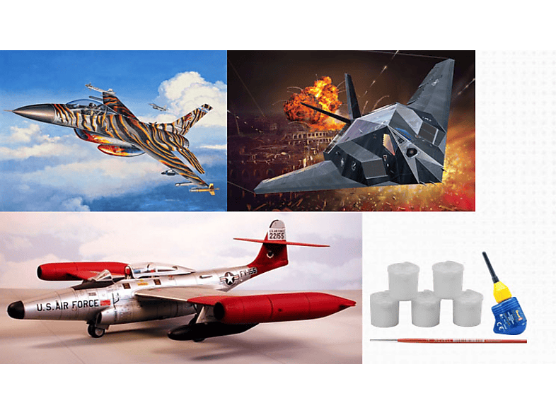 REVELL 05670 Geschenkset US Air Force 75th Anniversary Modellbausatz, Mehrfarbig von REVELL