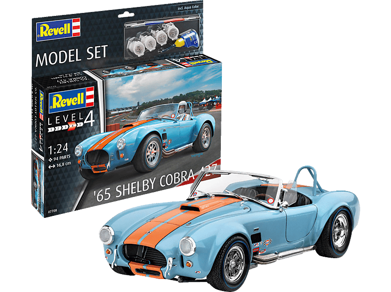 REVELL 67708 Model Set 65 Shelby Cobra 427 Modellbausatz, Blau/Rot REVELL 67708 Model Set 65 Shelby Cobra 427 Modellbausatz, Blau/Rot von REVELL