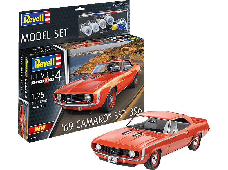 REVELL 67712 Model Set '69 Camaro SS Modellbausatz, Mehrfarbig von REVELL