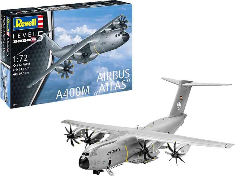REVELL Airbus A400M Atlas Modellbausatz, Mehrfarbig von REVELL
