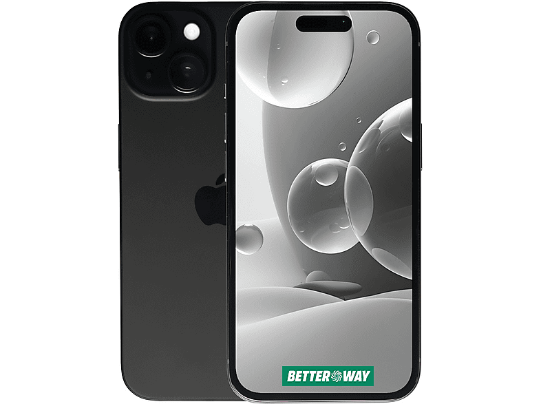 REVIVED iPhone 15 5G Refurbished 128 GB Schwarz Dual SIM von REVIVED