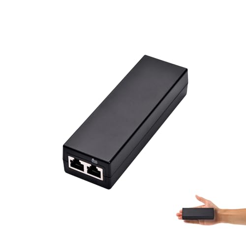 REVODATA 2.5Gbps 30W Aktiver PoE Injektor, Konvertiert Nicht-PoE zu PoE Injektor Adapter, Bis zu 100 Meter Max 30W Aktiver PoE Ausgang, 100-240V Eingang, 1G/2.5Gbps Raten (PSE30WG-B) von REVODATA
