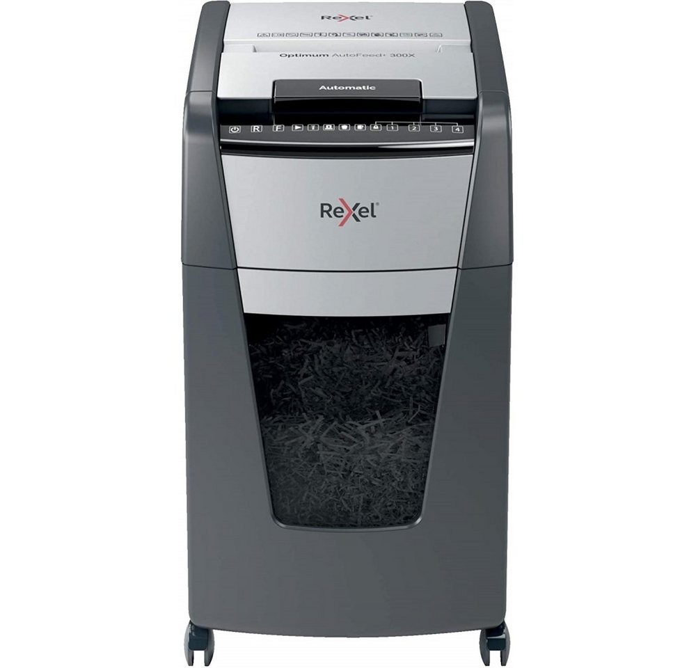REXEL Aktenvernichter 2020300X - Optimum Aktenvernichter - schwarz von REXEL