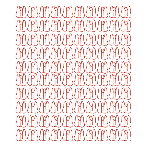 100PCS Animal Paper Clips | Cute Metal Memo Clips for Office/Home/School | Secure Hold Document Organizer | Tarnish - & Sturdy (Red) von REXVTNS