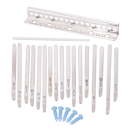 17 - Note Kalimba Thumb Piano Keys | Stainless Steel Replacement Parts for DIY/Beginners | Well - Made Musical Instrument Tuning Set with Carved Scales 17 - Note Kalimba Thumb Piano Keys | Stainless Steel Replacement Parts for DIY/Beginners | Well - Made Musical Instrument Tuning Set with Carved Scales von REXVTNS