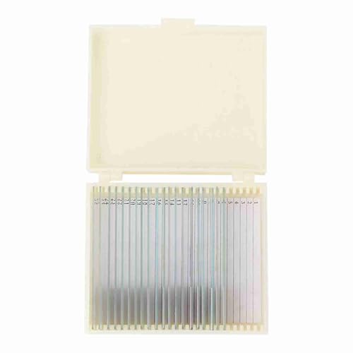 20pcs Microbiological Slides | Biology Specimens for Study | Lab - Grade Optical Glass | Shockproof Case for Students/Teachers von REXVTNS