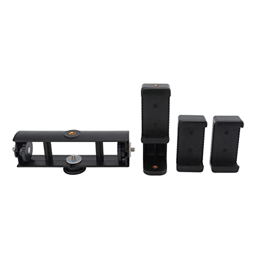 360° Rotating Phone Clamp Tripod Mount | Multi Camera Holder for 3 Phones | 1/4 Standard Screw for Microphone/Illumination | ABS + Metal Construction with Rubber Pads 360° Rotating Phone Clamp Tripod Mount | Multi Camera Holder for 3 Phones | 1/4 Standard Screw for Microphone/Illumination | ABS + Metal Construction with Rubber Pads von REXVTNS