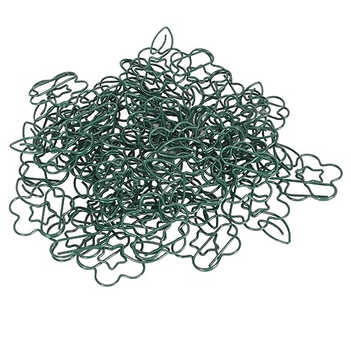 90pcs Metal Paper Clips | Cute & Sturdy Office/School Supplies | Strong Clamping Force for Notebooks/Files/Bookmarks | Creative Present for Students & Colleagues (Green) von REXVTNS
