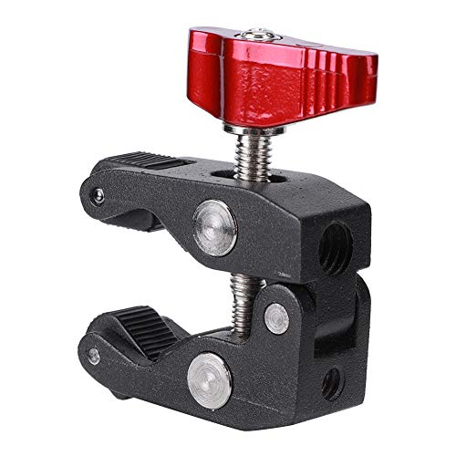 Aluminum Alloy Photography Super Clamp | Magic Arm Bracket for Camera/Phone / | 1/4 & 3/8 Inch Screw Holes | Compact & Sturdy (68g) von REXVTNS