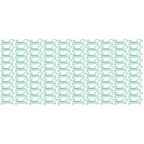 Animal Shape Paper Clips 100Pcs | Secure Grip Metal Clips for Scrapbooking/Card Making/Office | Cute & Sturdy Clips (Green) von REXVTNS
