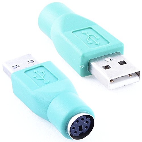 Electrónica Rey Adapter USB männlich auf PS2 weiblich für Maus, grün von REY