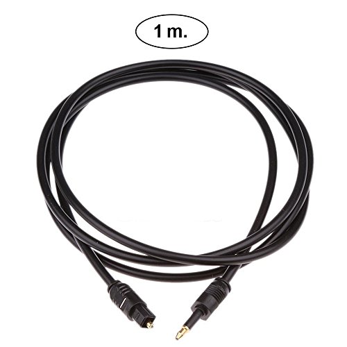 Electrónica Rey Kabel Digital Audio LWL-Kabel Mini-Toslink auf Toslink 2,2 mm 1 m von REY