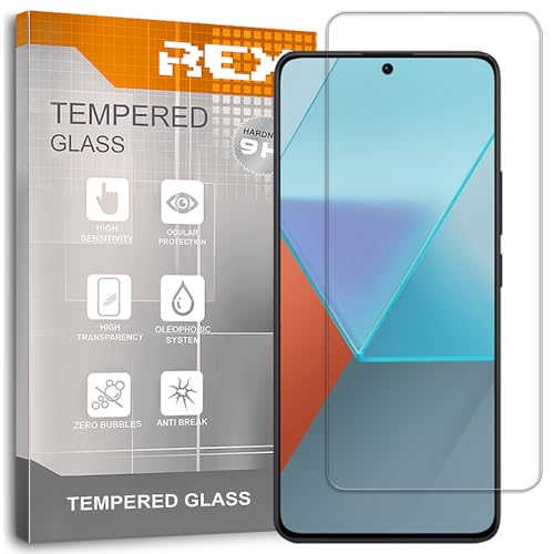 Pack 3X Bildschirmschutz aus gehärtetem Glas für XIAOMI REDMI Note 13 5G, Schutzfolie, Displayschutzfolie 9H+ Härte, Anti-Kratzen-Öl-Bläschen von REY
