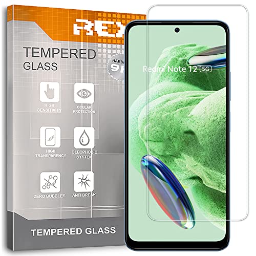 Pack 3X Bildschirmschutz aus gehärtetem Glas für XIAOMI REDMI Note 12 4G, Schutzfolie, Displayschutzfolie 9H+ Härte, Anti-Kratzen-Öl-Bläschen von REY