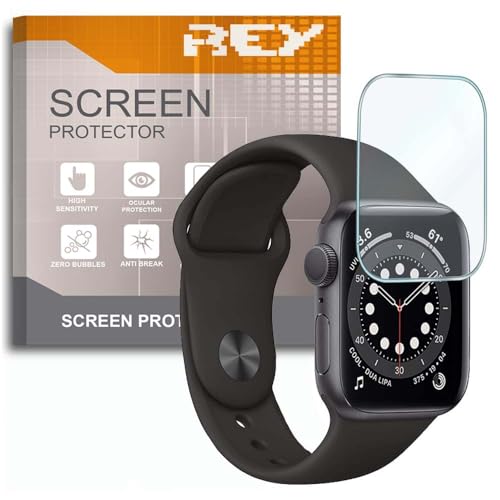 Pack 6X Displayschutzfolie für Apple Watch Series 6 - Series 5 - Series 4 40mm - SE 40mm - APPLE WATCH SERIES 8 (41mm), Premium-Qualität von REY