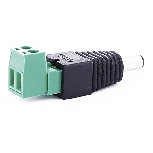 REY Adapter 5.5mm x 2.1mm 12V Klinke männlich für CCTV Sicherheitskamera DVR und LED mit Schraube REY Adapter 5.5mm x 2.1mm 12V Klinke männlich für CCTV Sicherheitskamera DVR und LED mit Schraube von REY