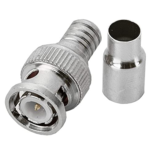 REY Adapter BNC männlich Koaxial auf RF weiblich F-Typ für Crimpen von der CCTV Antenne von REY