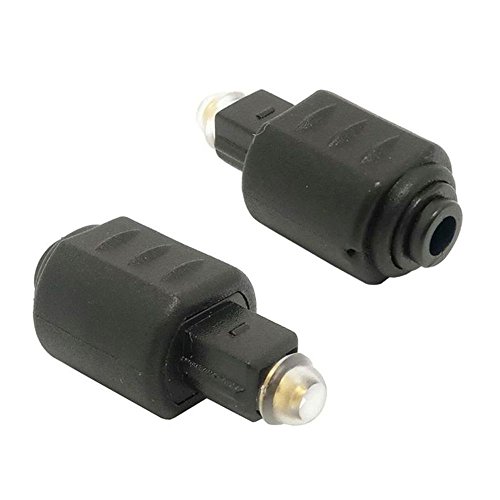 REY Adapter optisches Glasfaser Mini Toslink weiblich auf Toslink männlich, digitales audio von REY