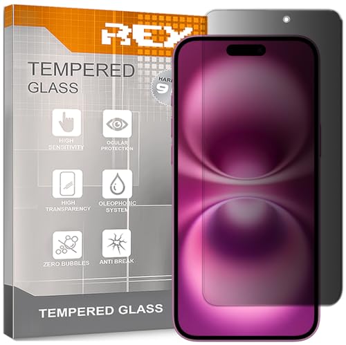 REY Anti-Spionage Displayschutzfolie für iPhone 16 PRO MAX, Schutzfolie, Displayschutzfolie 9H+ Härte, Anti-Kratzen-Öl-Bläschen REY Anti-Spionage Displayschutzfolie für iPhone 16 PRO MAX, Schutzfolie, Displayschutzfolie 9H+ Härte, Anti-Kratzen-Öl-Bläschen von REY