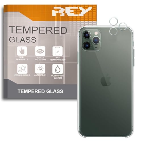 REY Bildschirmschutz aus gehärtetem Glas für Kamera für iPhone 11 Pro - 11 Pro MAX - iPhone 12 Pro - 12 Pro MAX, Schutzfolie, Displayschutzfolie 9H+ Härte, Anti-Kratzen-Öl-Bläschen von REY