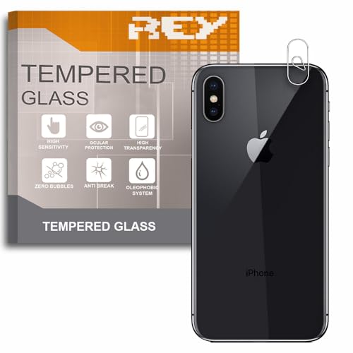 REY Bildschirmschutz aus gehärtetem Glas für Kamera für iPhone X - iPhone XS, Schutzfolie, Displayschutzfolie 9H+ Härte, Anti-Kratzen-Öl-Bläschen von REY