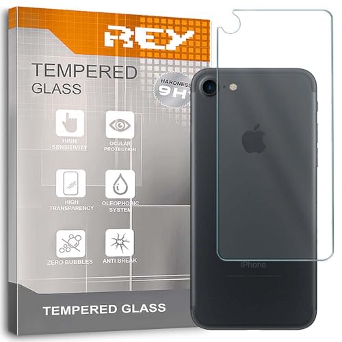 REY Bildschirmschutz aus gehärtetem Glas für iPhone 7 / iPhone 8 / iPhone SE 2020, Schutzfolie, Displayschutzfolie 9H+ Härte, Anti-Kratzen-Öl-Bläschen von REY