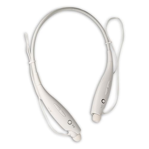 REY HBS-730 Bluetooth-Kopfhörer, Halskette, Adaptiv, Weiß von REY
