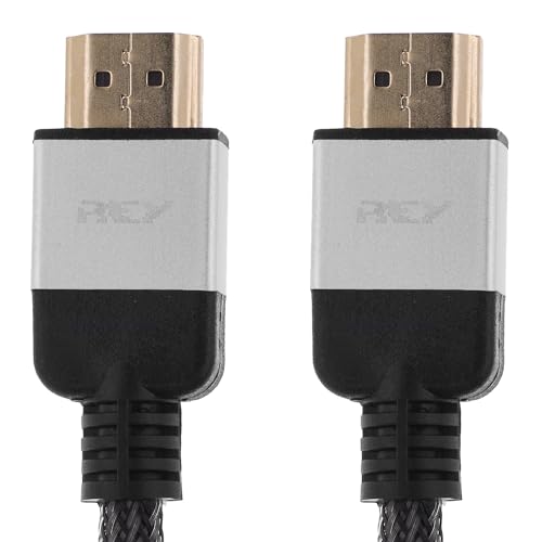 REY HDMI-Kabel 4K Stecker auf Stecker, vergoldete Stecker, geflochten, 3 Meter REY HDMI-Kabel 4K Stecker auf Stecker, vergoldete Stecker, geflochten, 3 Meter von REY