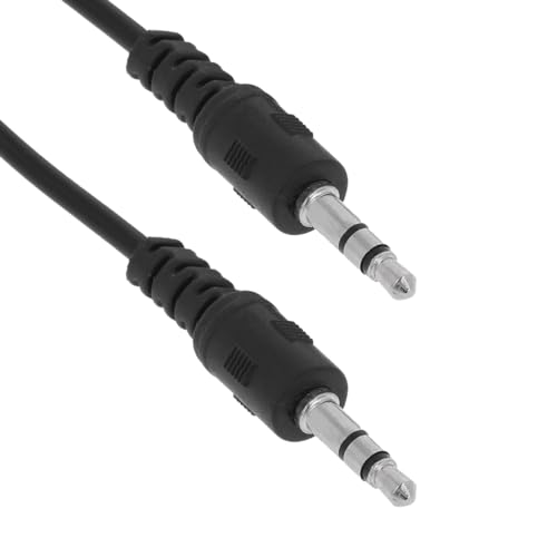 REY Kabel Klinke Stecker 3,5mm Stereo Audio, 0,5m, Schwarz REY Kabel Klinke Stecker 3,5mm Stereo Audio, 0,5m, Schwarz von REY
