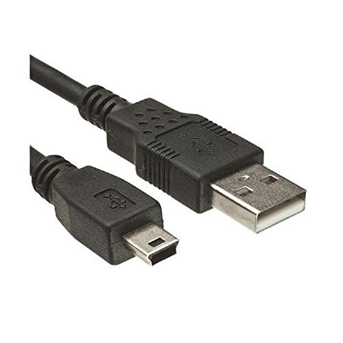 REY Mini-USB-auf-USB-Kabel zum Aufladen und für die Datenübertragung, 12 cm von REY