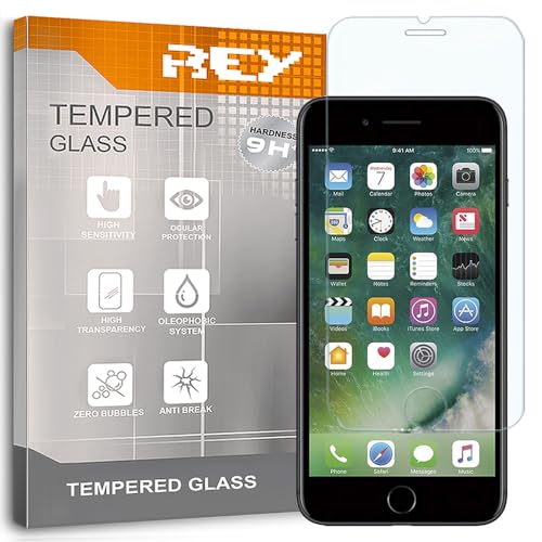 REY Pack 2X Bildschirmschutz aus gehärtetem Glas für iPhone 7 Plus/iPhone 8 Plus, Schutzfolie, Displayschutzfolie 9H+ Härte, Anti-Kratzen-Öl-Bläschen REY Pack 2X Bildschirmschutz aus gehärtetem Glas für iPhone 7 Plus/iPhone 8 Plus, Schutzfolie, Displayschutzfolie 9H+ Härte, Anti-Kratzen-Öl-Bläschen von REY