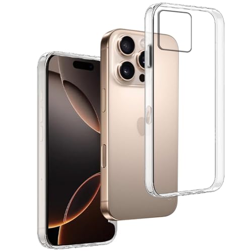 REY Pack 3X Transparent Silikonhülle TPU für iPhone 16 PRO 6,3", Handyhülle Premium Kratzfest TPU Durchsichtige Schutzhülle, Ultradünne 0,33 mm REY Pack 3X Transparent Silikonhülle TPU für iPhone 16 PRO 6,3", Handyhülle Premium Kratzfest TPU Durchsichtige Schutzhülle, Ultradünne 0,33 mm von REY