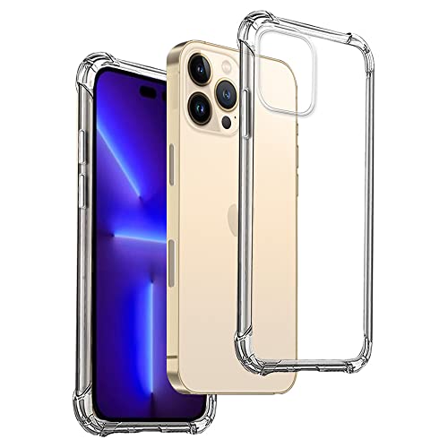 REY Transparent Silikonhülle TPU Anti-Shock für iPhone 14 PRO MAX 6,7", Handyhülle Premium Kratzfest TPU Durchsichtige Schutzhülle Anti-Schock REY Transparent Silikonhülle TPU Anti-Shock für iPhone 14 PRO MAX 6,7", Handyhülle Premium Kratzfest TPU Durchsichtige Schutzhülle Anti-Schock von REY