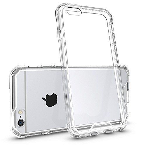 REY Transparent Silikonhülle TPU Anti-Shock für iPhone 6 / iPhone 6S, Handyhülle Premium Kratzfest TPU Durchsichtige Schutzhülle von REY