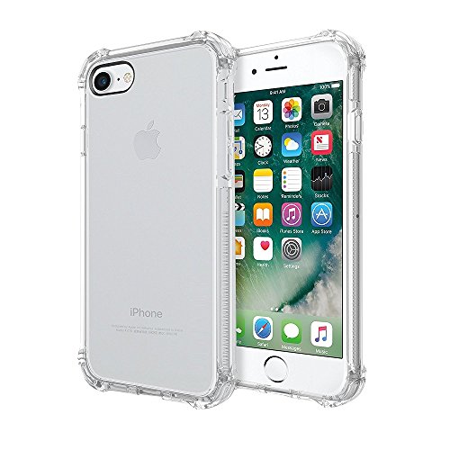 REY Transparent Silikonhülle TPU Anti-Shock für iPhone 7 / iPhone 8 / iPhone SE 2020 / iPhone SE 2022 5G, Handyhülle Premium Kratzfest TPU Durchsichtige Schutzhülle von REY