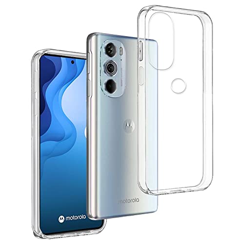 REY Transparent Silikonhülle TPU für Motorola Edge 30 PRO, Handyhülle Premium Kratzfest TPU Durchsichtige Schutzhülle, Ultradünne 0,33 mm von REY