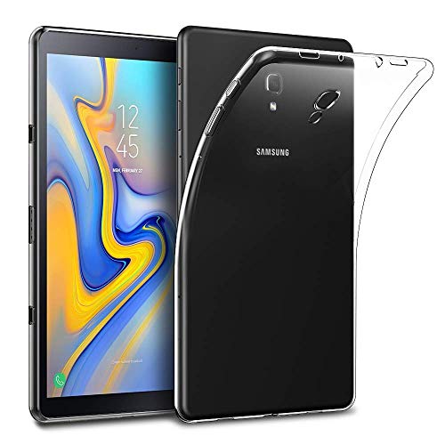 REY - Transparent Silikonhülle TPU für Samsung Galaxy TAB A 10.5" T590 2018, Premium Kratzfest TPU Durchsichtige Schutzhülle, Ultradünne 0,33 mm von REY