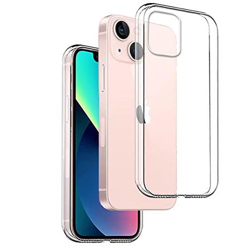 REY Transparent Silikonhülle TPU für iPhone 13 Mini (5,4"), Handyhülle Premium Kratzfest TPU Durchsichtige Schutzhülle, Ultradünne 0,33 mm von REY