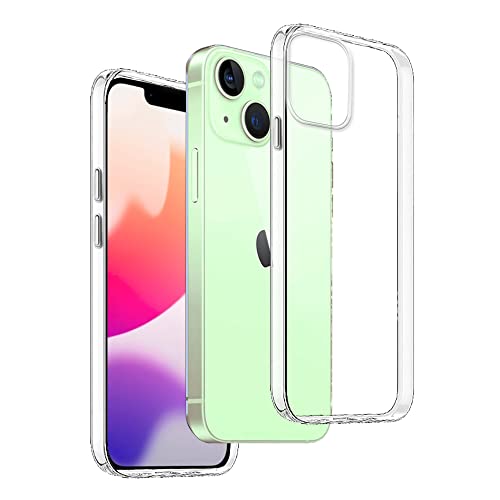 REY Transparent Silikonhülle TPU für iPhone 14 6,1", Handyhülle Premium Kratzfest TPU Durchsichtige Schutzhülle, Ultradünne 0,33 mm von REY