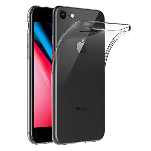 REY Transparent Silikonhülle TPU für iPhone 7 / iPhone 8 / iPhone SE 2020 / iPhone SE 2022 5G, Handyhülle Premium Kratzfest TPU Durchsichtige Schutzhülle, Ultradünne 0,33 mm von REY