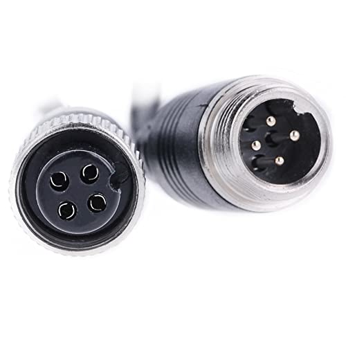 REY Verlängerungskabel für Luftfahrtstecker 4-polig Stecker-Buchse, 10 m, Video-Stromversorgung, schwarz von REY